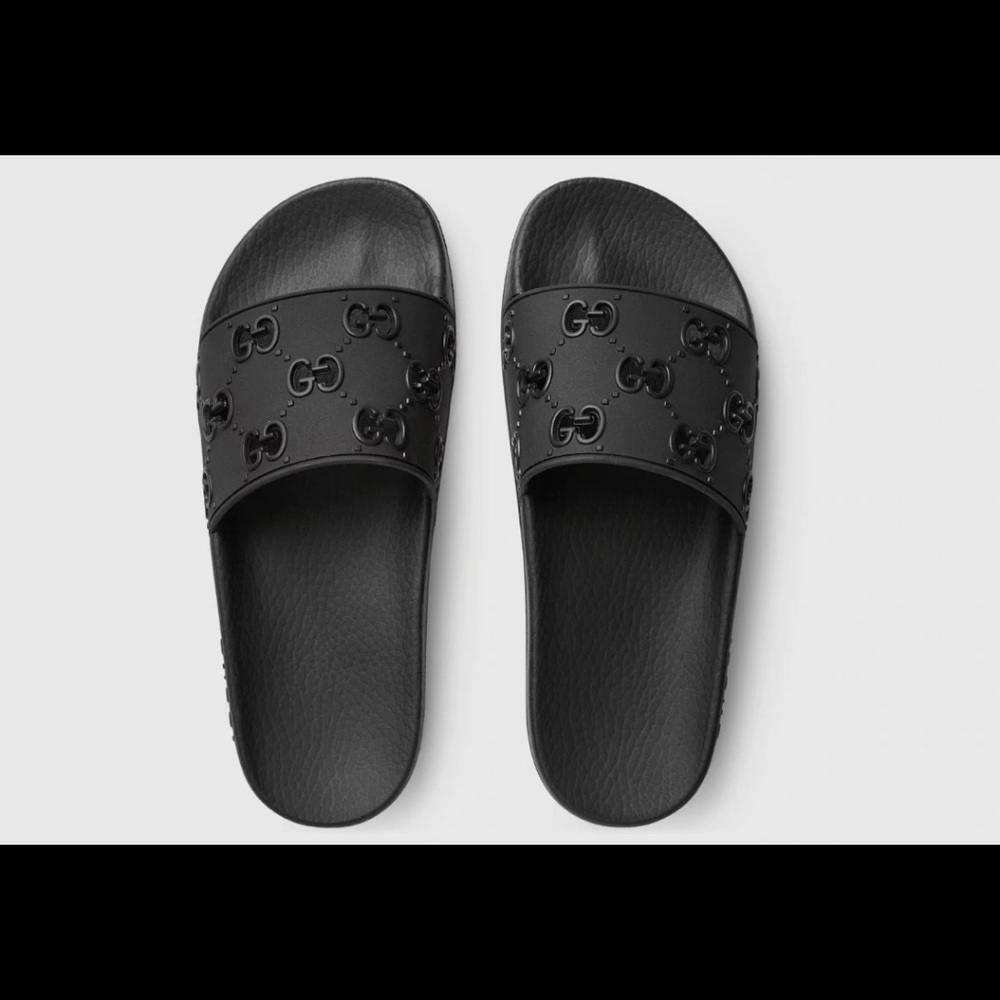 Women's rubber GG slide sandal 11W